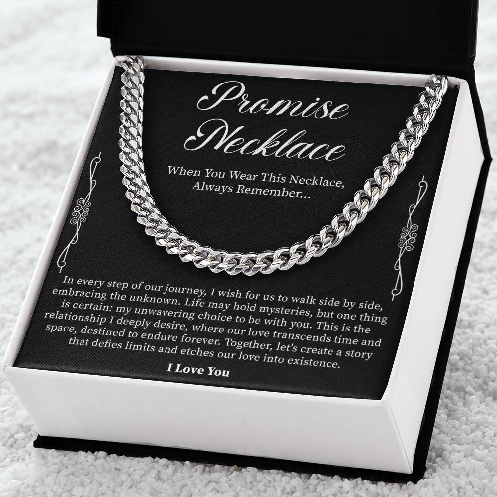 Men’s Promise Necklace – Thoughtful Gift for Boyfriend, Anniversary, or Birthday