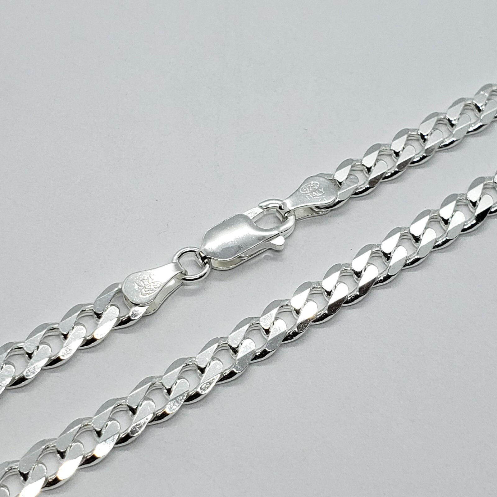 925 Sterling Silver 6mm Cuban Curb Link Chain Necklace Men Women Size 16″~40″