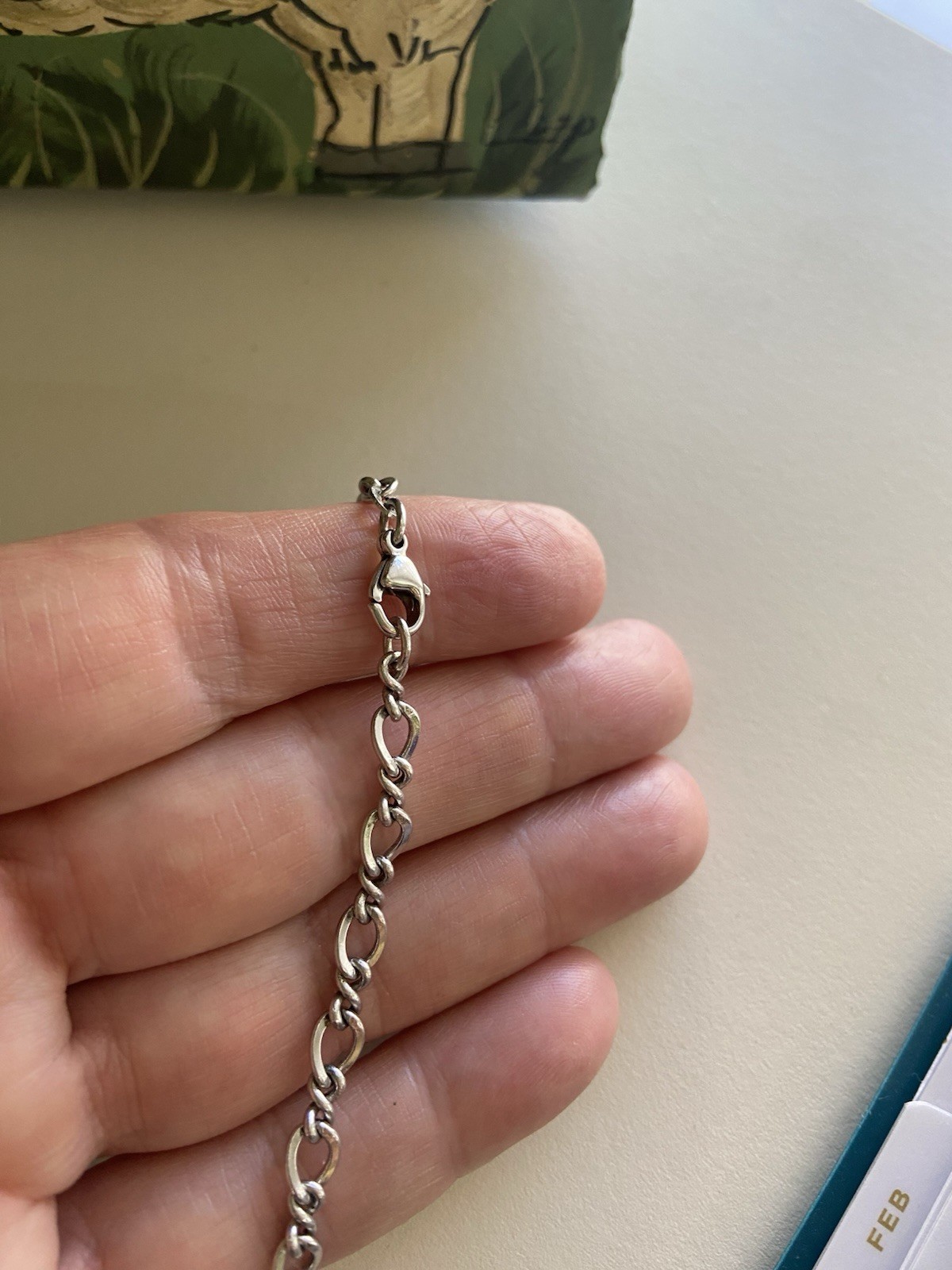 JAMES AVERY Retired Sterling Silver 925 Twist Chain Link Necklace 23in Excellent