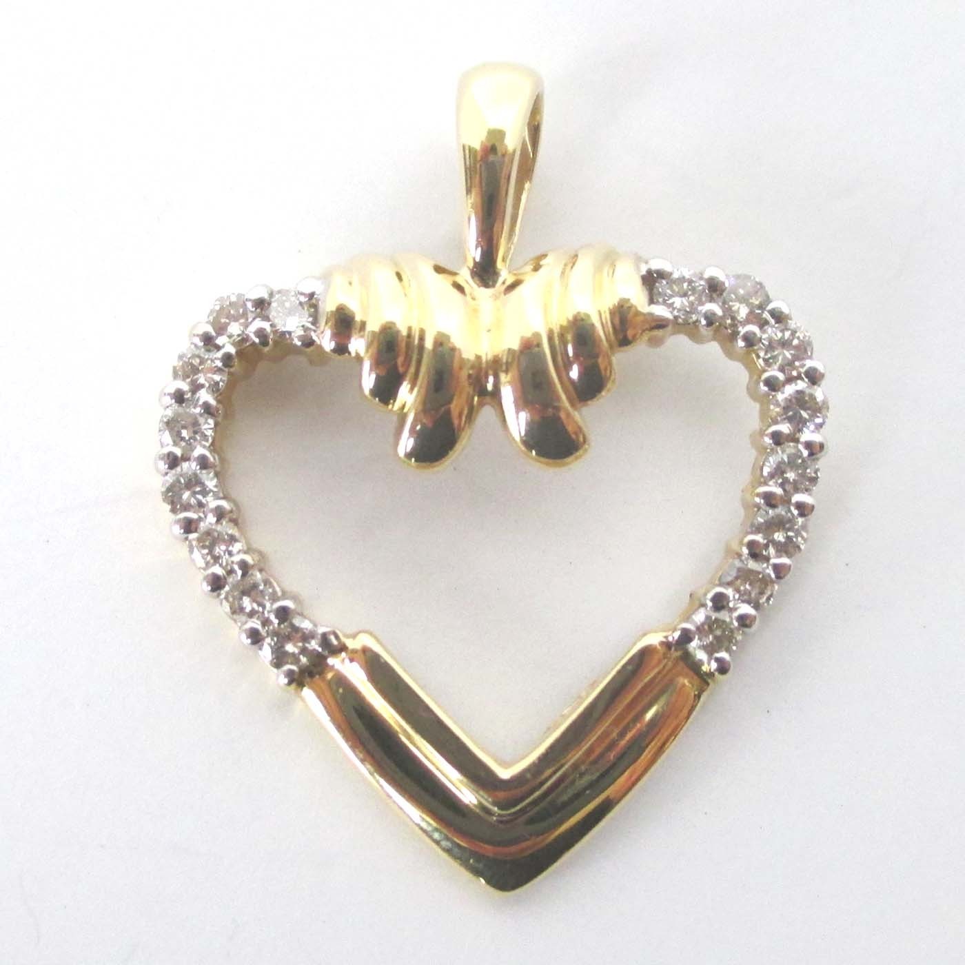 14K Diamond Pendant
