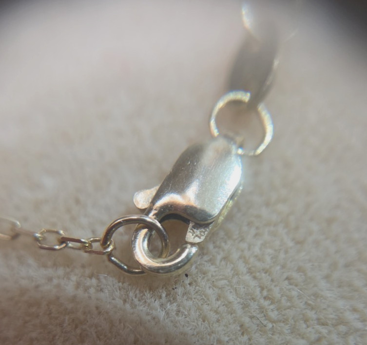 14k Yellow Gold Blue Topaz Necklace 17″ 3.37g