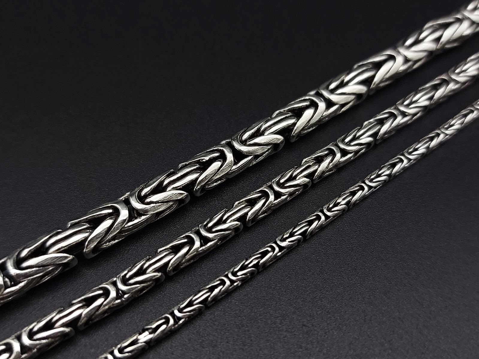 Sterling Silver 925 King Chain King Bracelet 2.5 / 4 / 6mm Solid Silver NEW