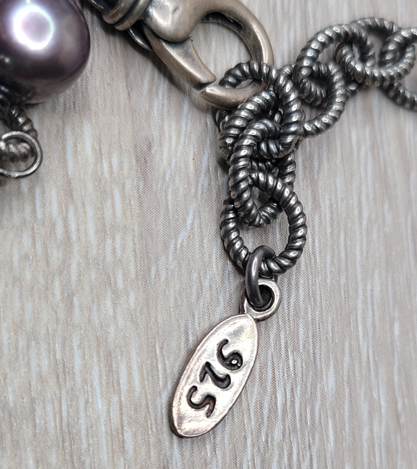 EXEX Claudia Agudelo Sterling Silver Garnet & Pink Pearl Beaded Necklace