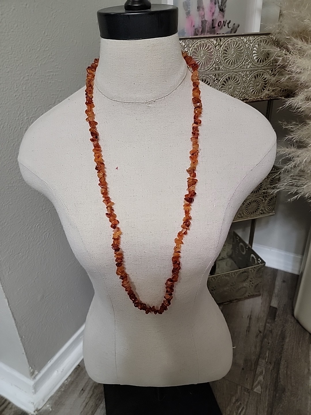 Amber Necklace, Honey-colored Stone Necklace Amber Necklace BALTIC Amber Nuggets