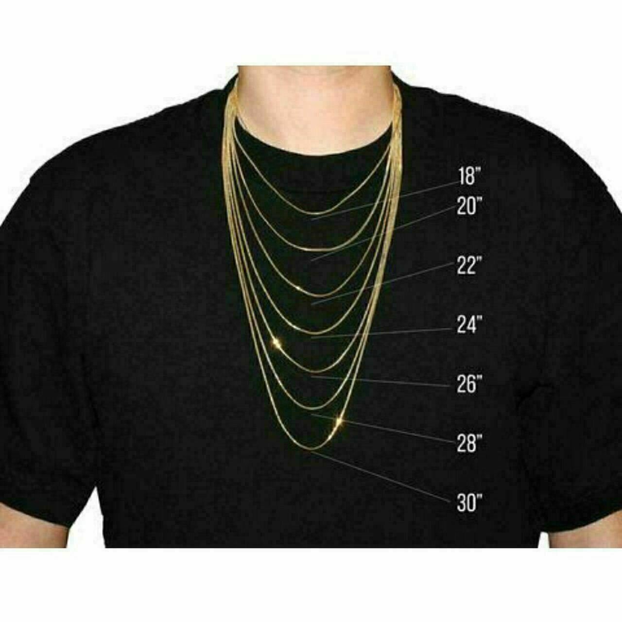 14K Solid White Gold Cuban Link Necklace 2mm 16” 18” 20” 22” 24” 26” 30”
