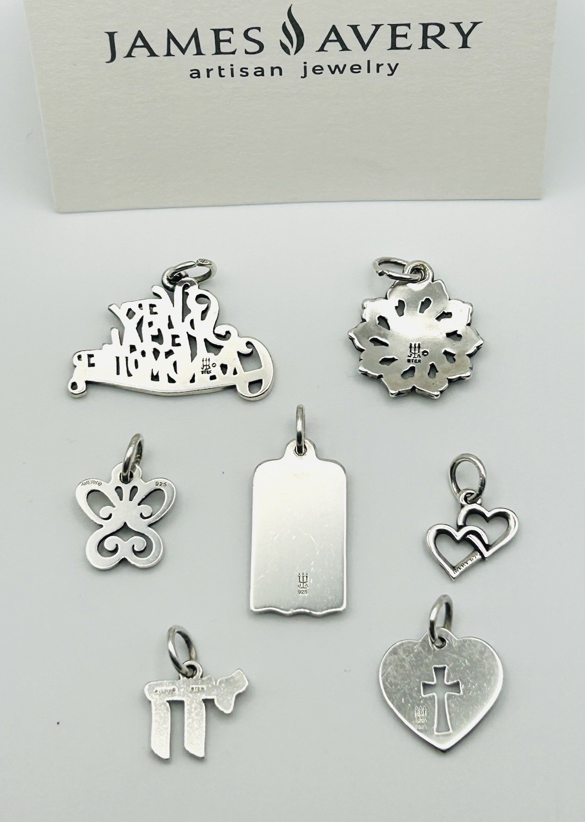 James Avery Sterling Silver Charms – Multiple Designs Available -Sold Separately