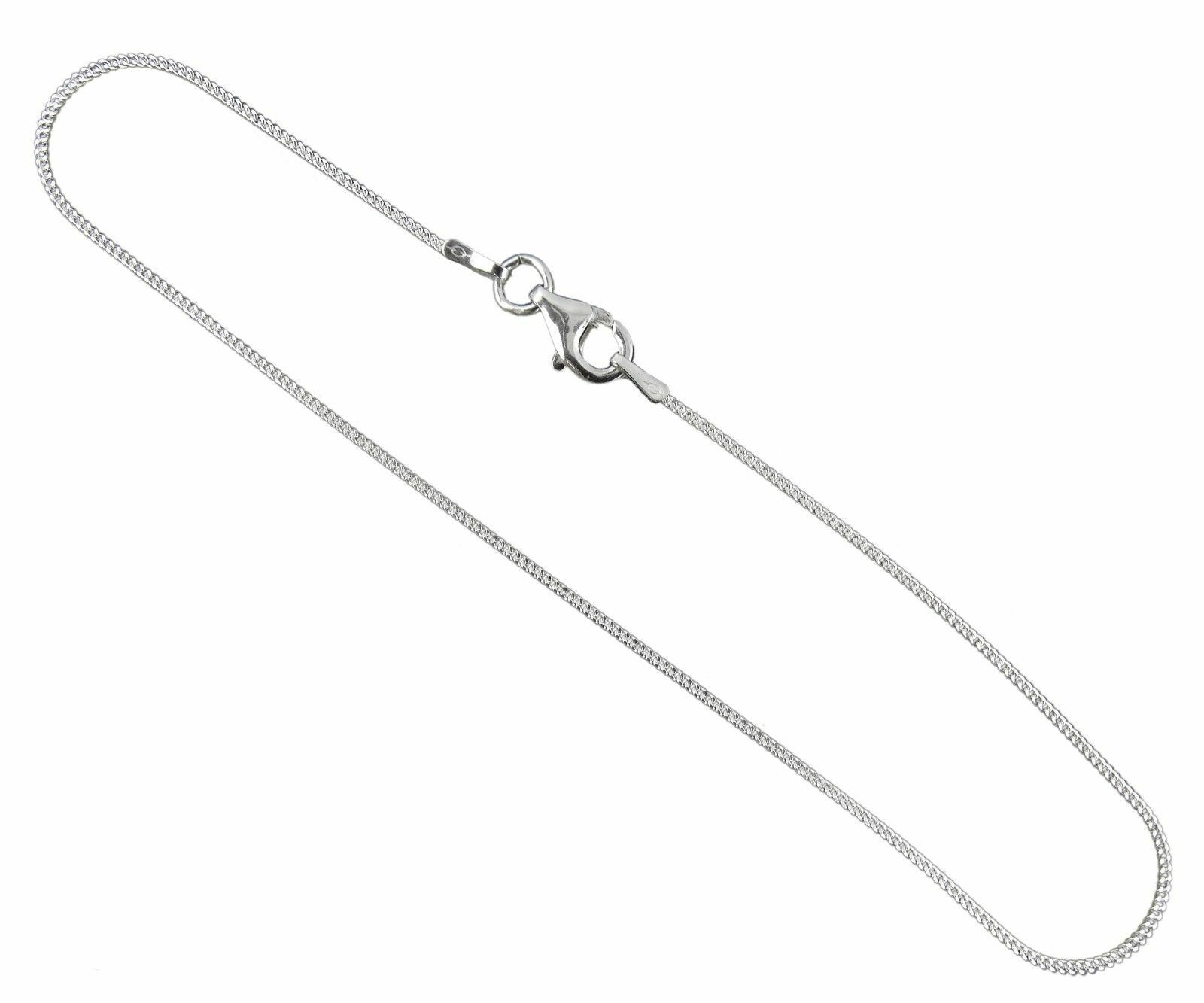 Sterling Silver 1.2mm CURB Chain Necklace 925 Italy 16″, 18″, 20″ Italian NEW