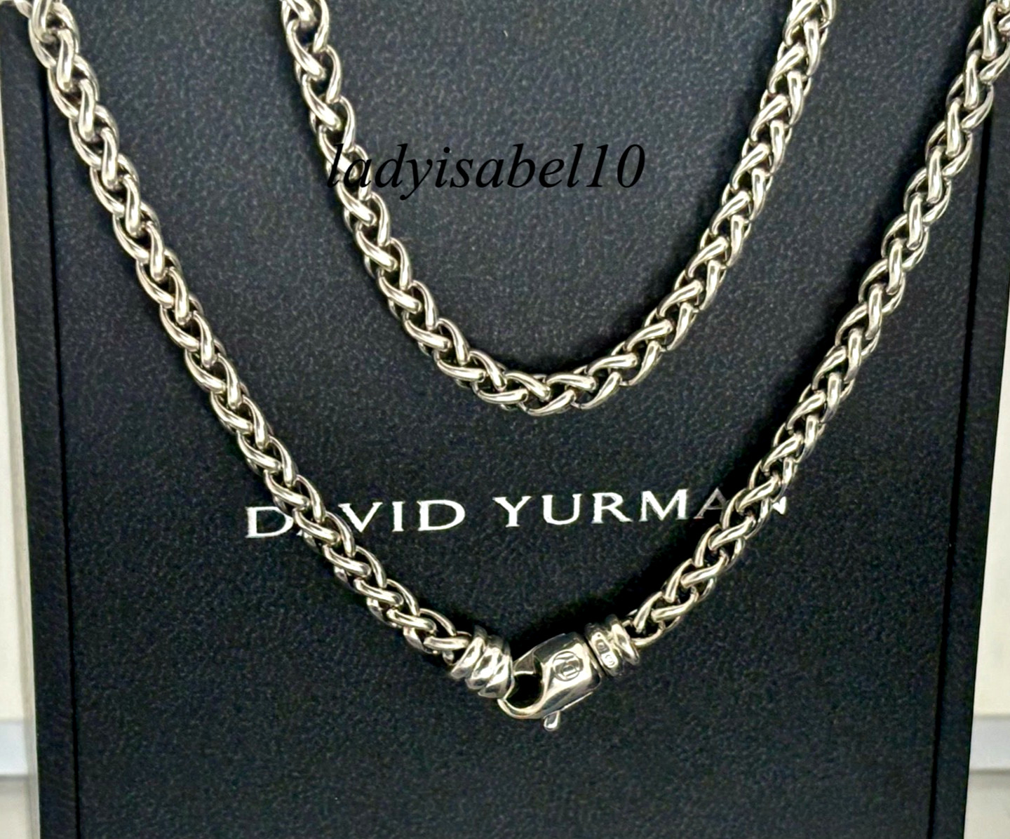 David Yurman Wheat Chain 4mm Necklace Sterling Silver 17.25″ 26 grams