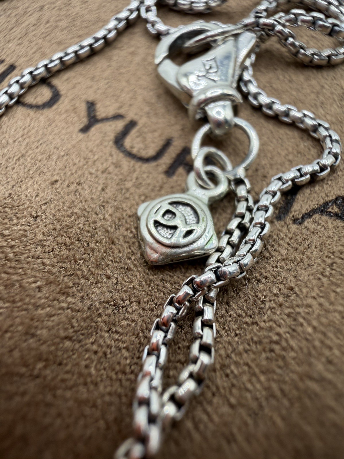 David Yurman Cable Cookie Classic Heart Necklace 18k Yellow Gold. 18 inch