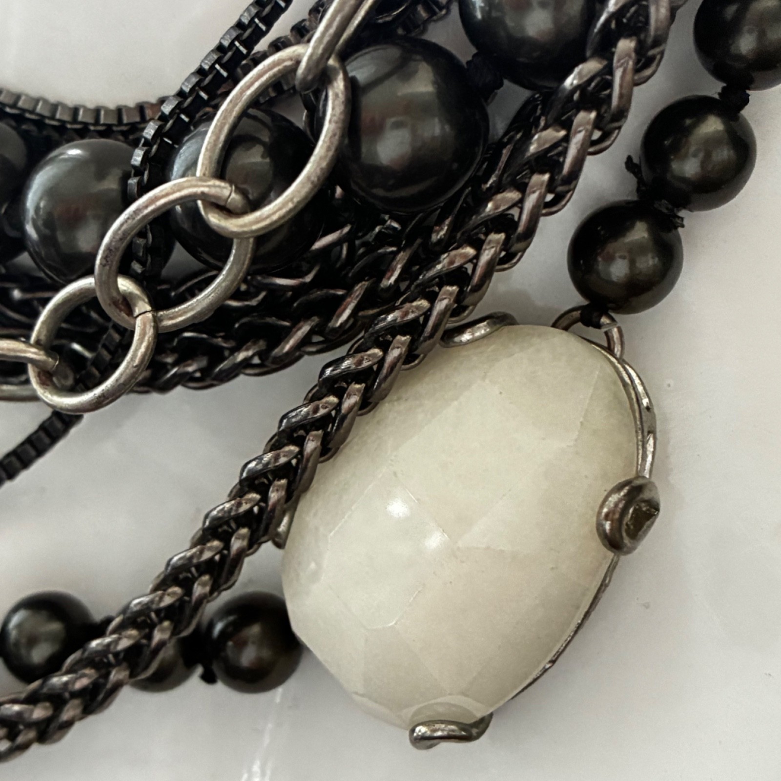 Black Pearl Statement Necklace