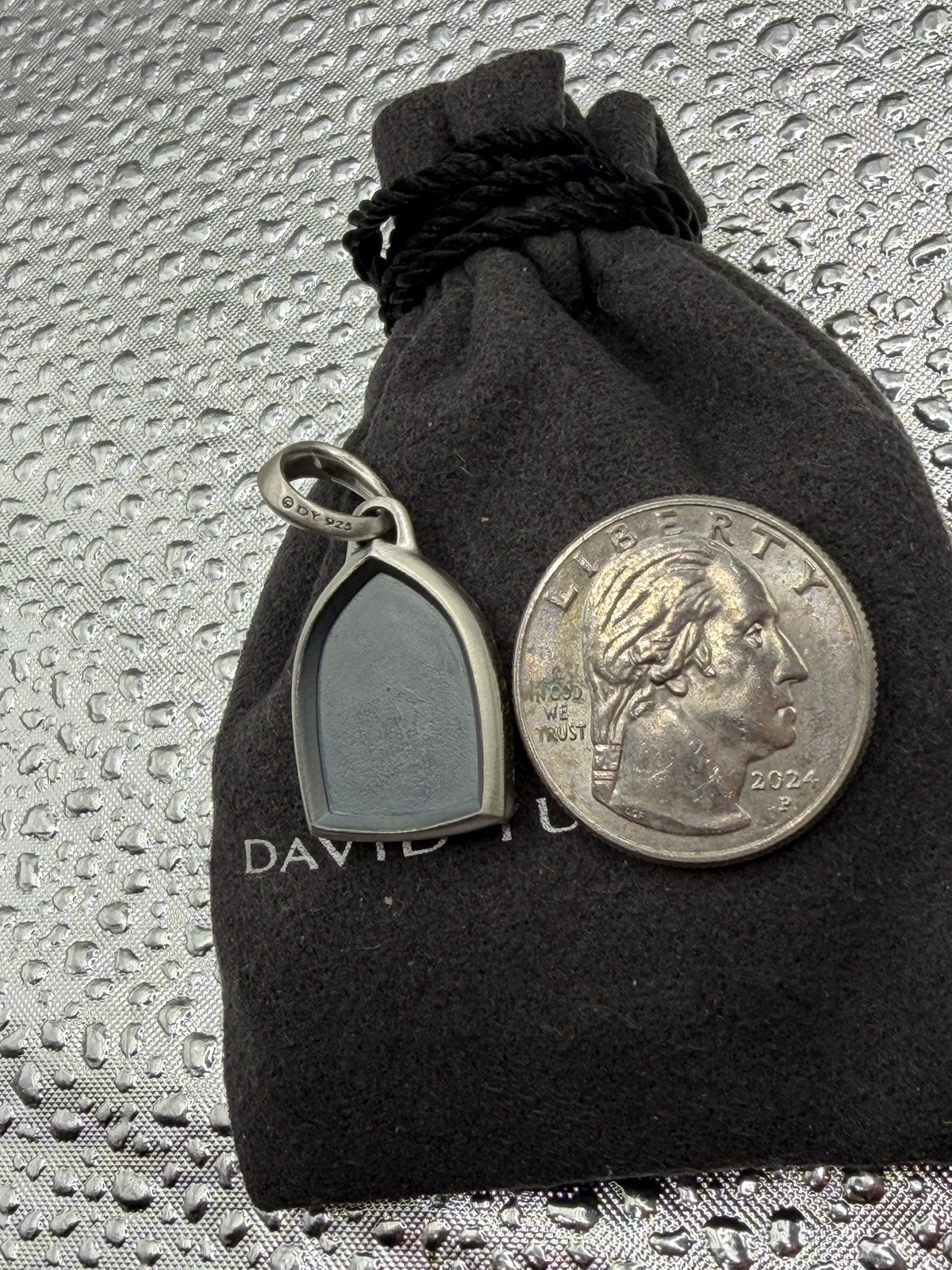 David Yurman Sterling Silver St. Anthony Pendant Amulet
