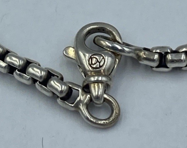 David Yurman Sterling Silver Box Chain 22” 3.5mm