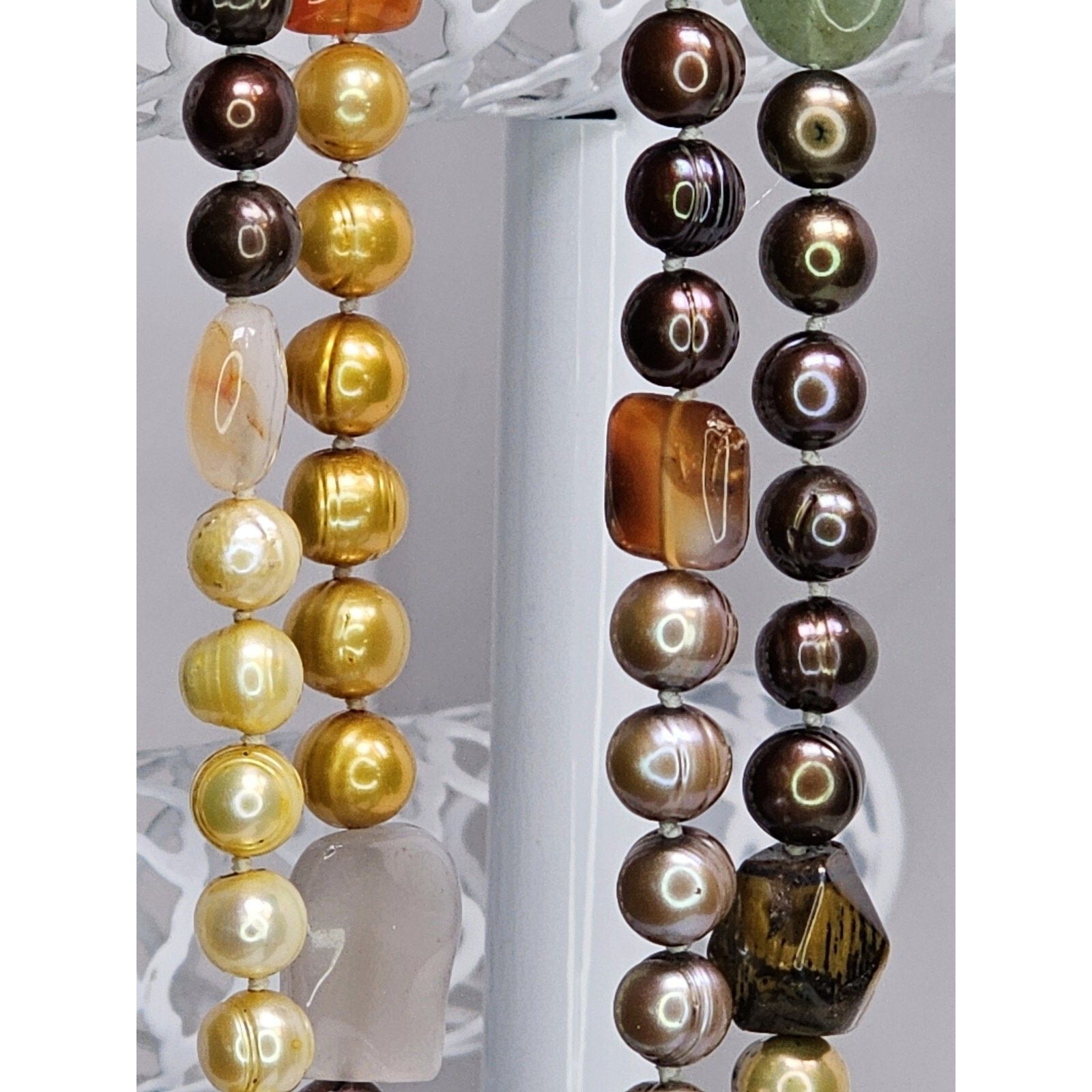 Multi-Gemstone Necklace 48″ Long – Colorful – Fashion – Beautiful