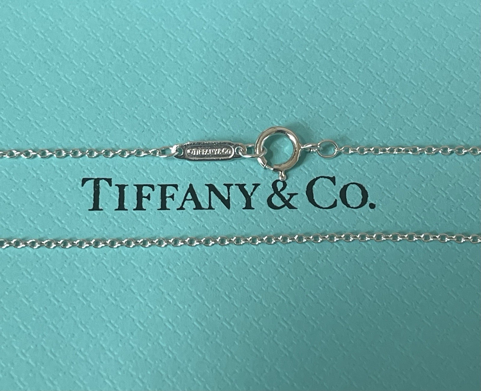 Tiffany & Co. 21” Sterling Silver .925 Round Link Chain Necklace 1.2 Grams