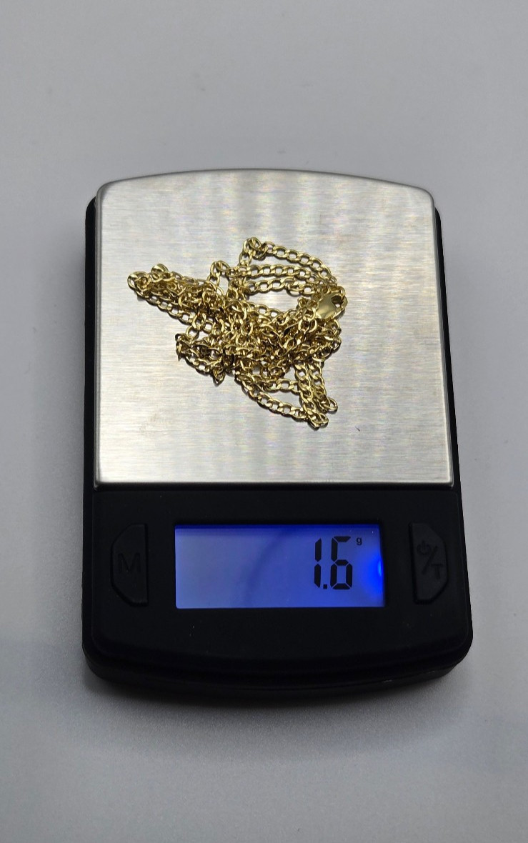 Solid 10K Yellow Gold Cuban Link 2mm Necklaces, 20″ 22″ 24″, Italy