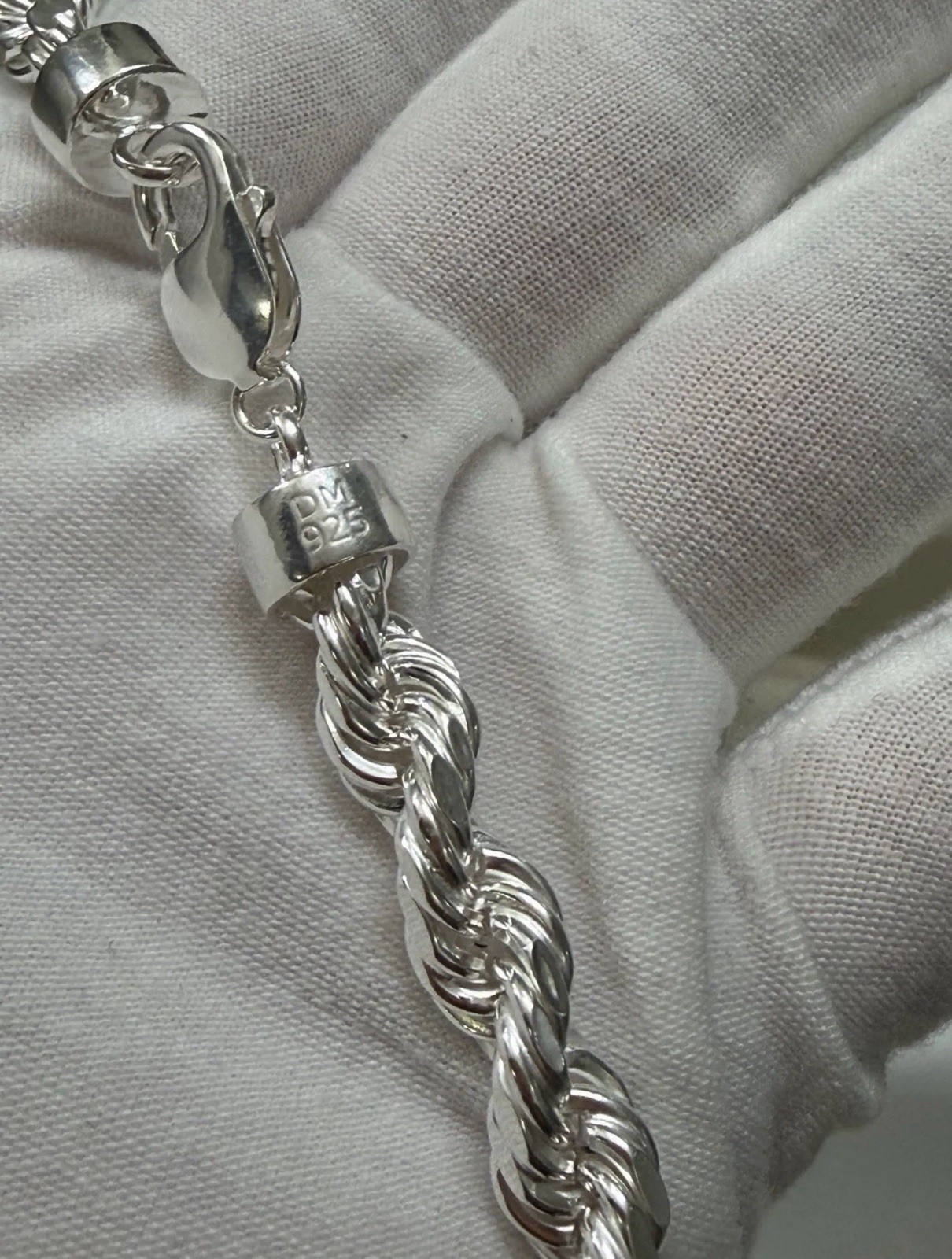 22 inch 7mm – 925 Sterling Silver Rope Chain