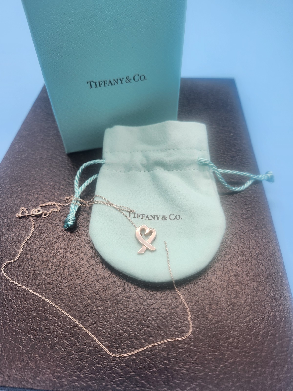 READ DESCRIPTION:Tiffany & Co. Paloma Picasso Loving Heart Ribbon Pendant
