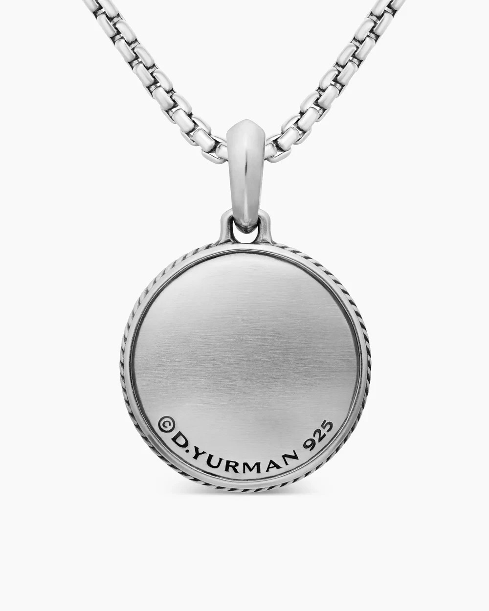 DAVID YURMAN SS MARITIME COMPASS DIAMOND AMULET PENDANT