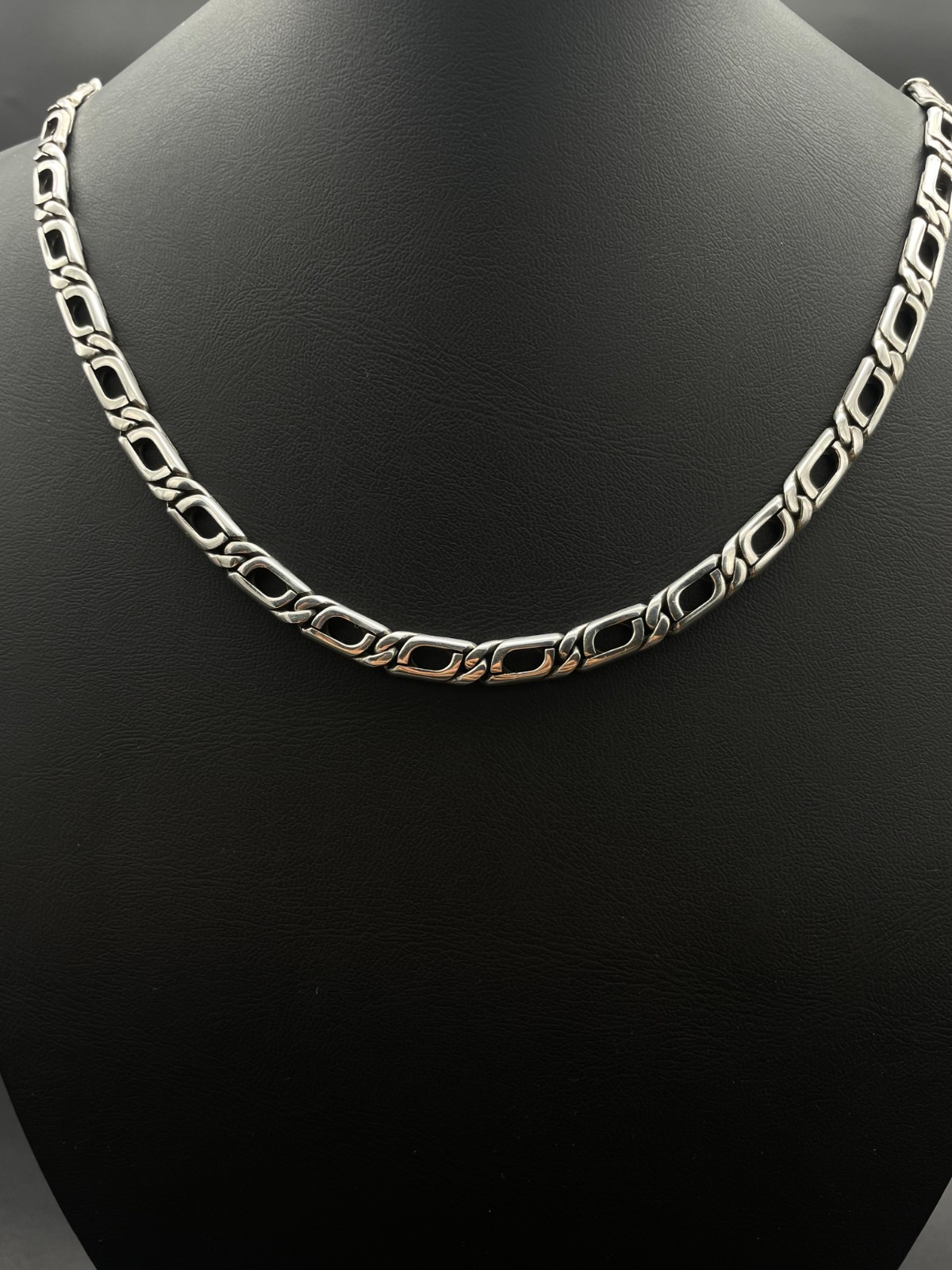 925 Sterling Silver Solid Italian Design Figaro Link Chain Necklace Gift for Him