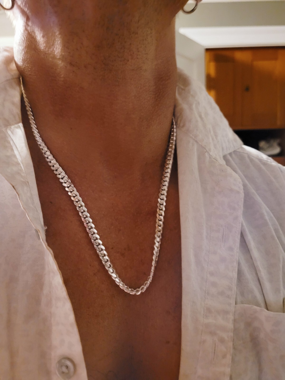 6.3MM Solid 925 Sterling Silver Men’s Italian MIAMI CUBAN Chain Made in Italy