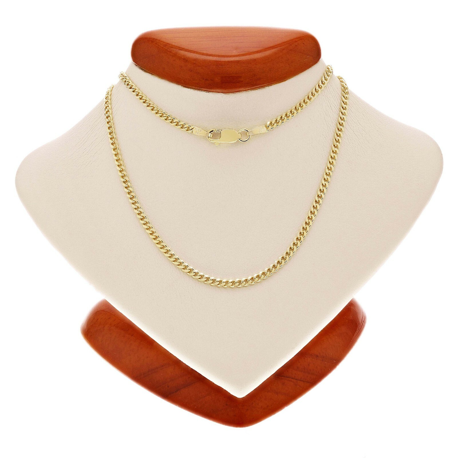 Italian 14k Yellow Gold Miami Cuban Link Chain Necklace 20″ 2mm 6.2 grams