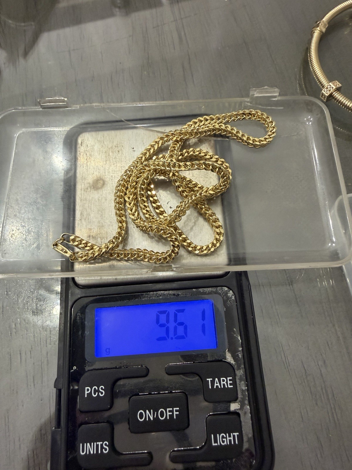 Solid 10k Yellow Gold Franco Link Chain Necklace 4.5mm Wide 20” Length