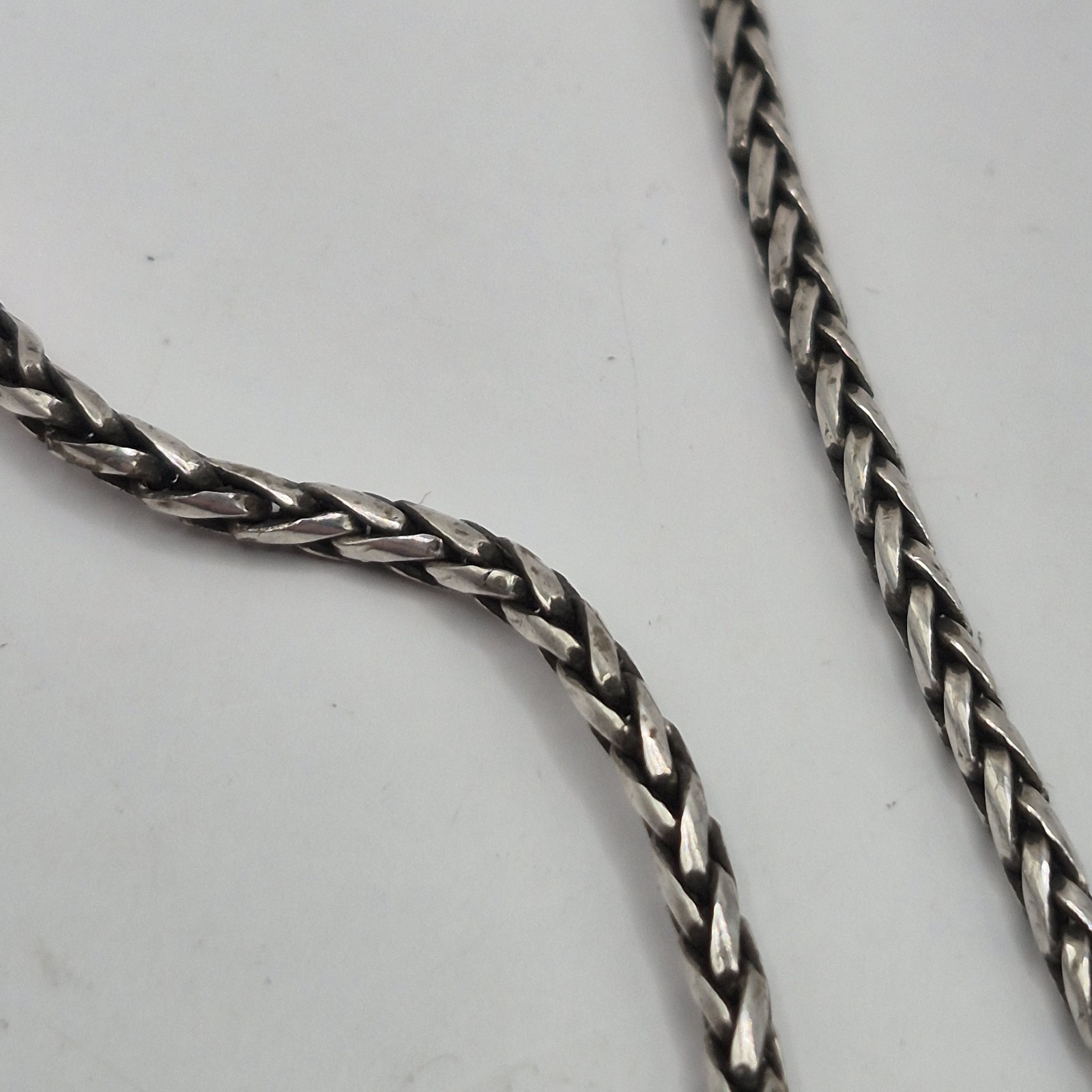 Modern Effy Sterling Silver 925 Wheat Foxtail Chain Link Necklace 18″ Balissima