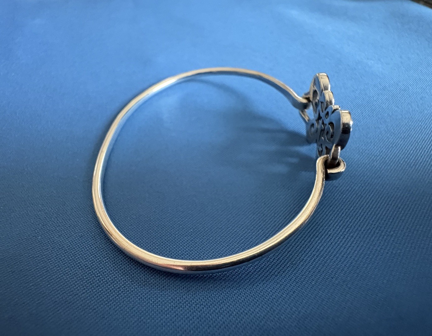 James Avery Sterling Silver Butterfly Hook On Bracelet – 2.25” in Diameter