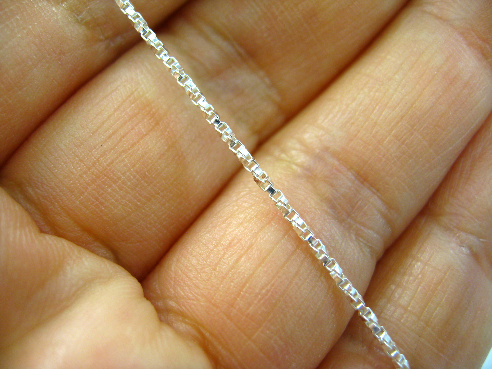 NEW Twist Box Chain Necklace 925 SOLID Sterling Silver Pick 16, 18, 20 Inch Long