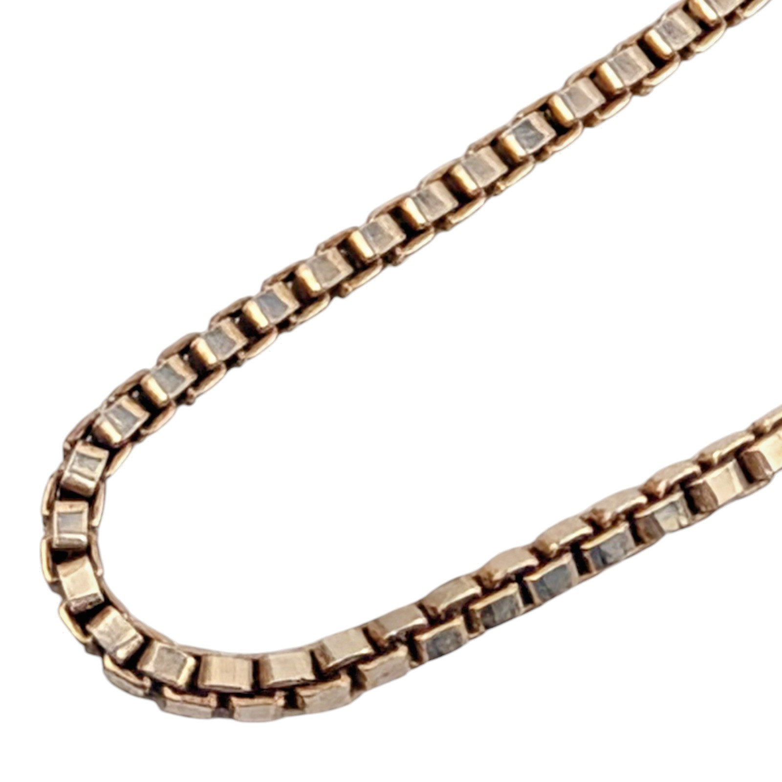 Paolo Romeo 17.5″ Sterling Silver 2mm Box Chain Necklace 10.6 Grams Italy