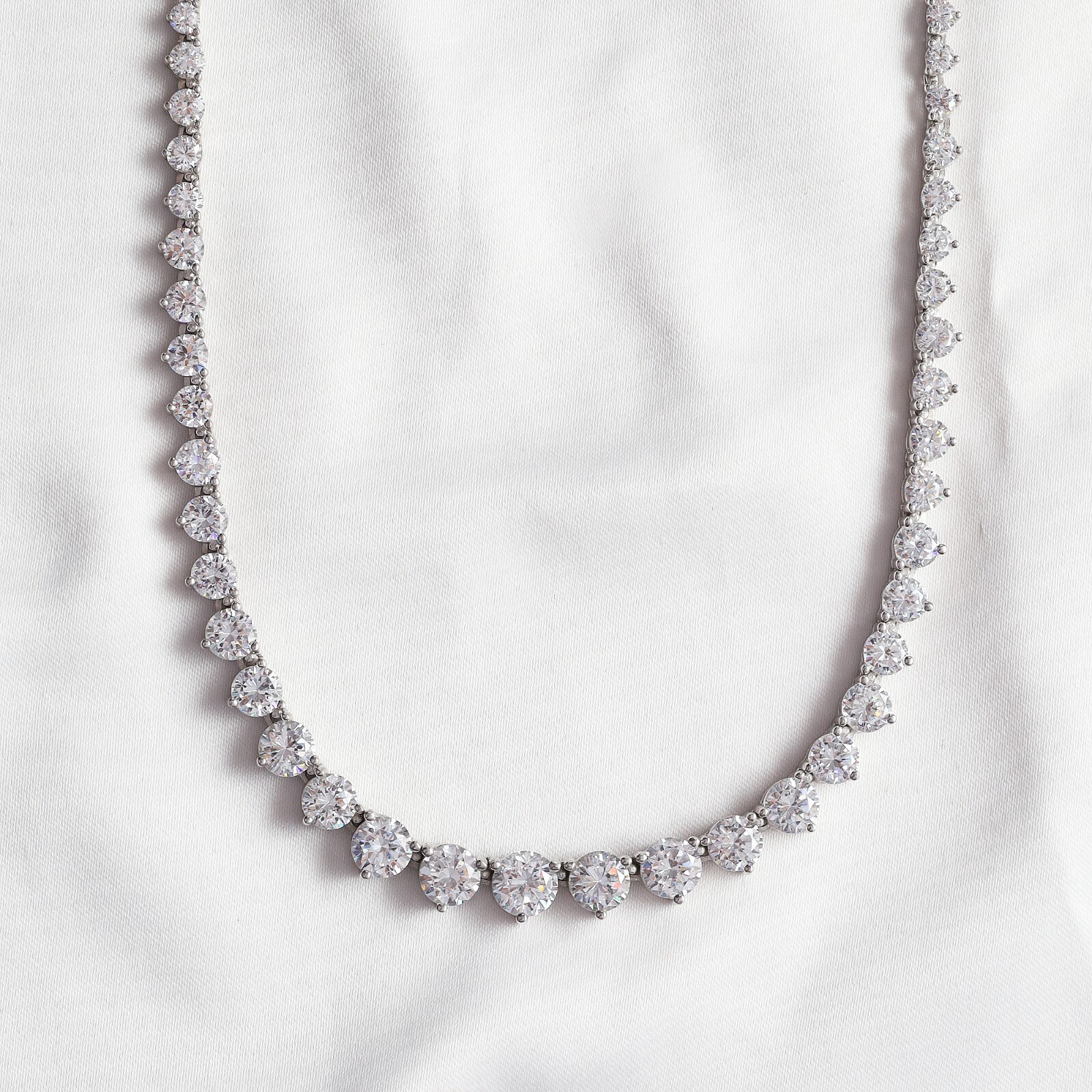 7.00 Cttw GIA Authentic Round Real Diamond 16″ Tennis Necklace Lab Grown