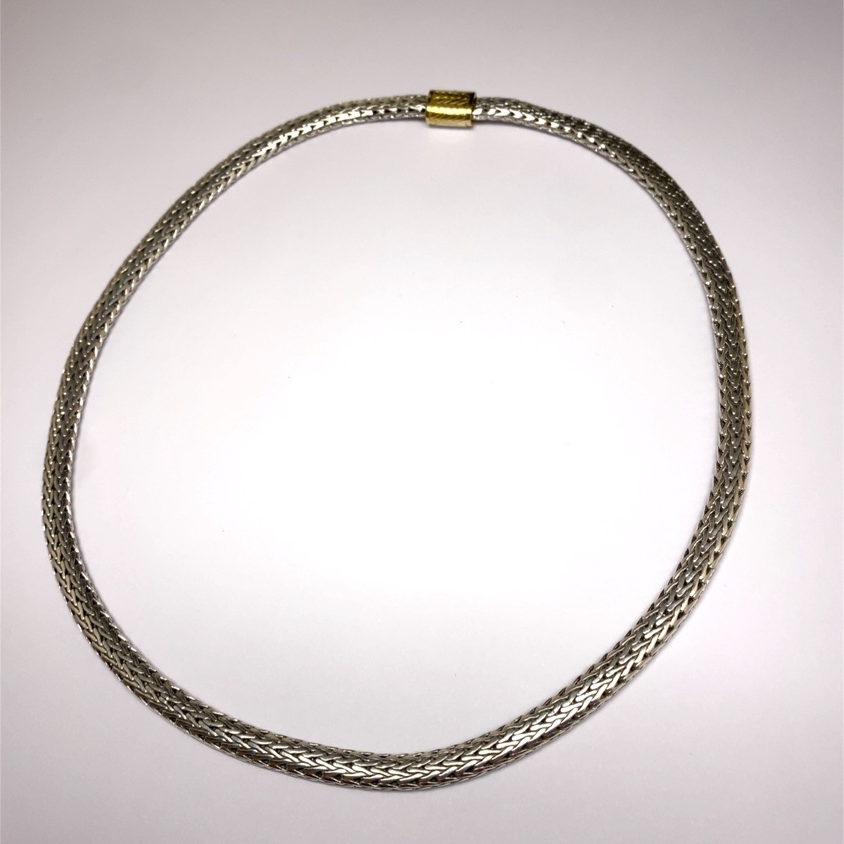 John Hardy Sterling Silver Classic Wheat Chain Necklace (DG7116672)