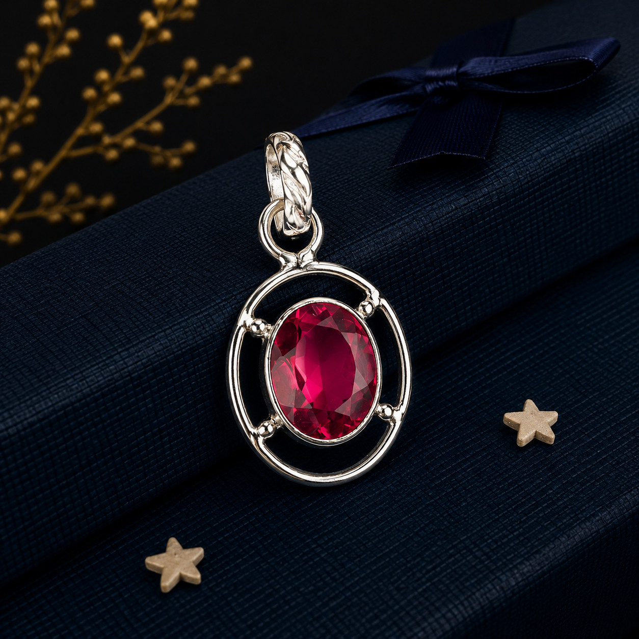 Pink Tourmaline Gemstone 925 Solid Silver Designer Pendent 1.30″ Gift For Women