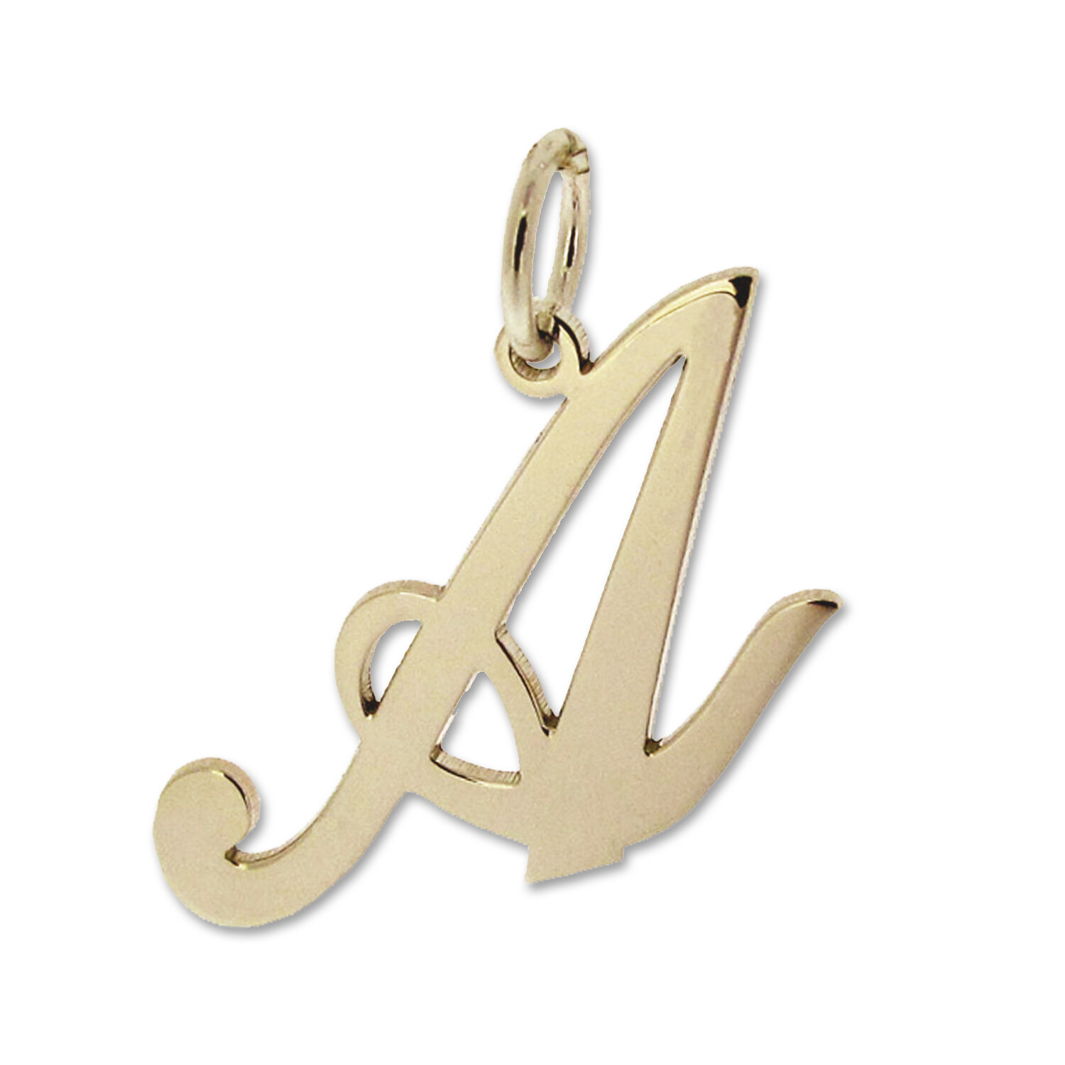 9ct Gold Plated Any Initial Letter Name Pendant Charm Necklace & Chain Option