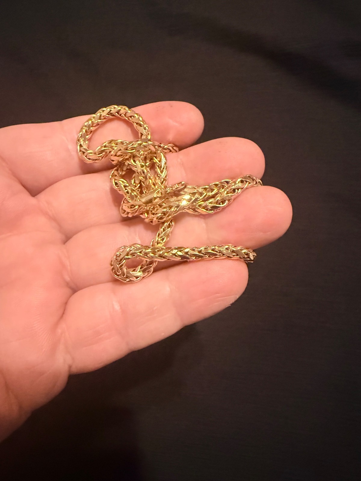 14k gold franco chain 24″ 16.1g 4mm