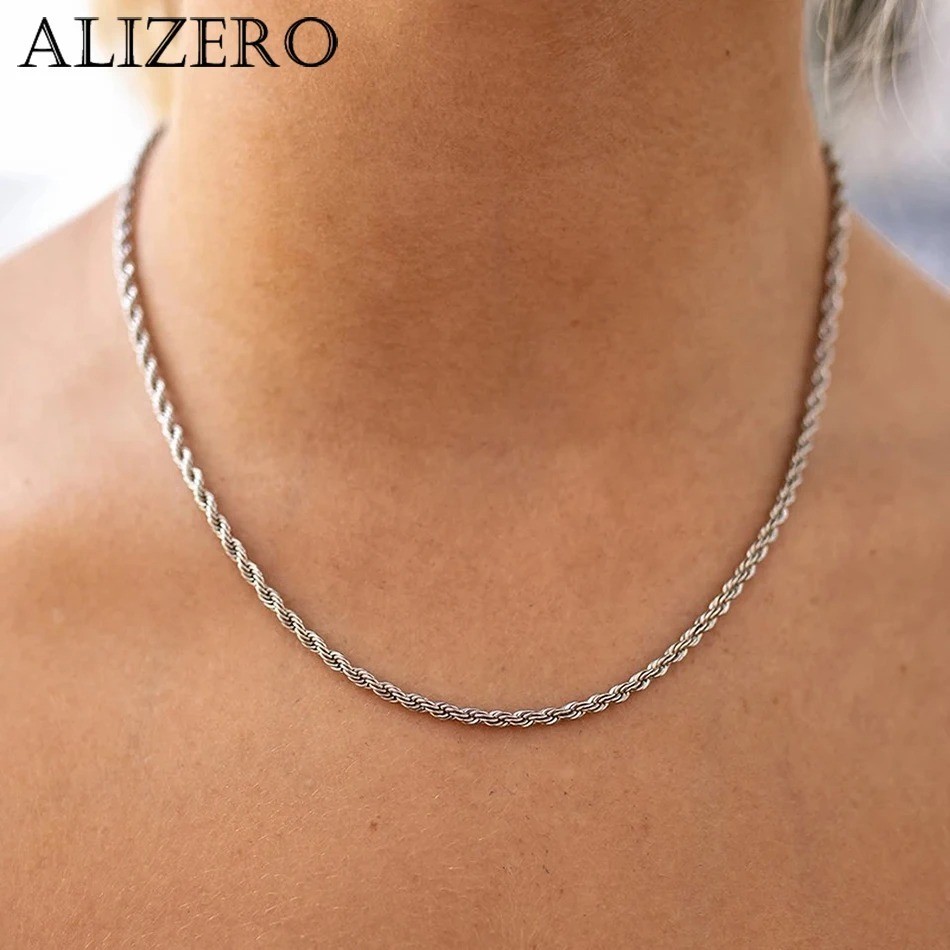 4mm Diamond Cut Solid 925 Sterling Silver Italian Rope Chain Men’s Necklace**