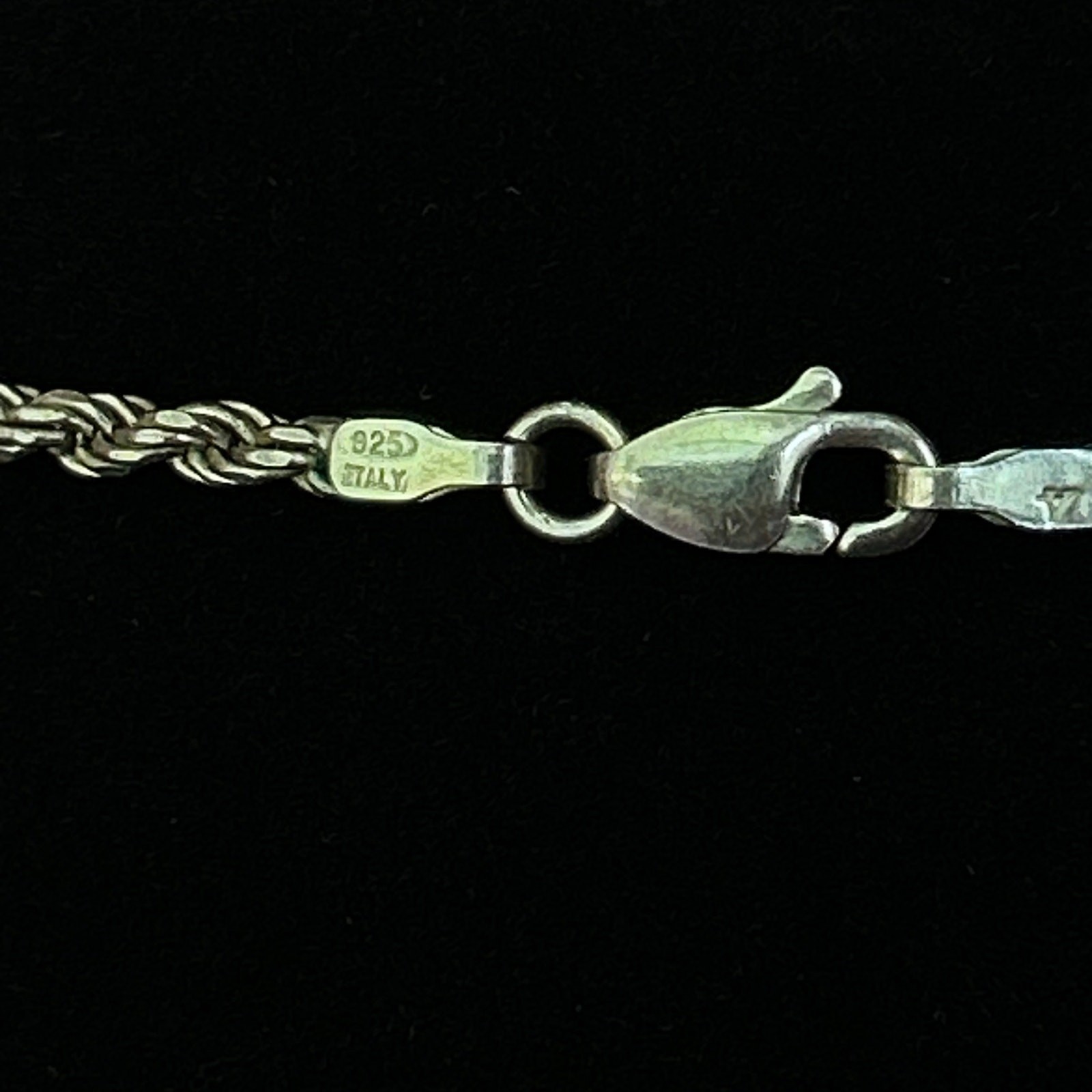 Vintage 925 Sterling Silver Necklace With 1.5″ Circle Pendant for Carving