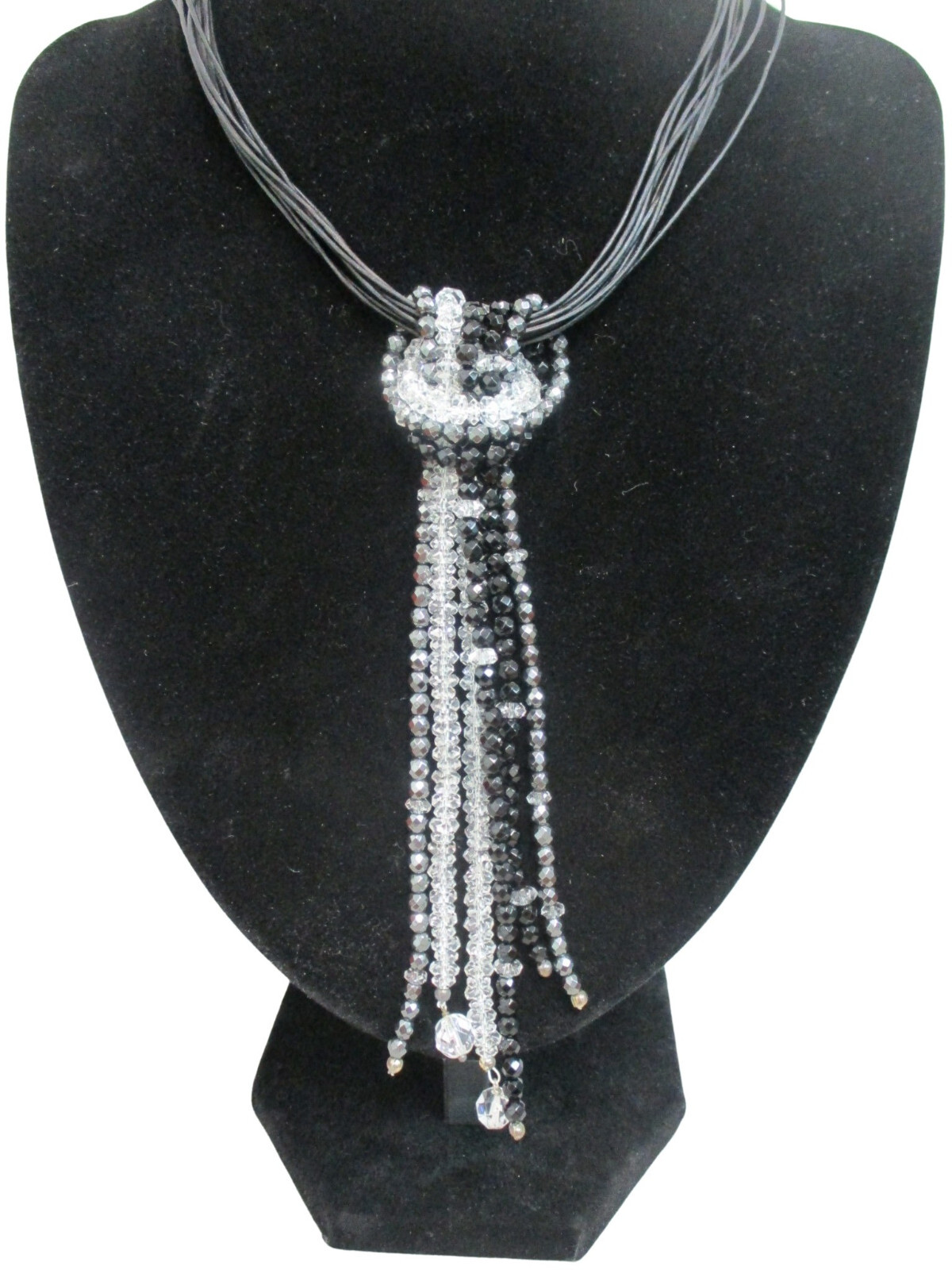 HERKIMER MINES 925 Silver black onyx necklace 719126140