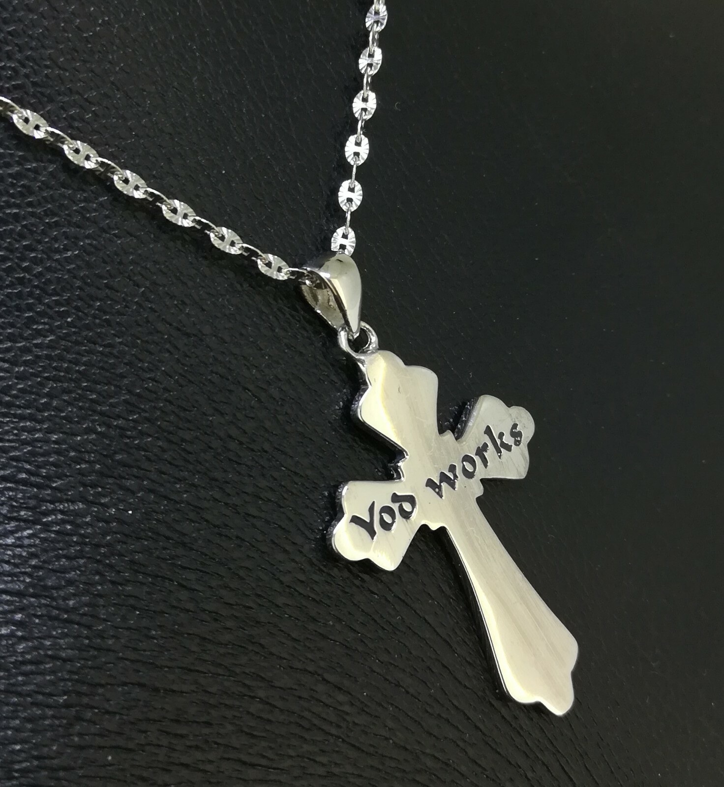 Elegant Genuine Solid 925 Sterling Silver Cross Pendant N-A926 Woman Gift