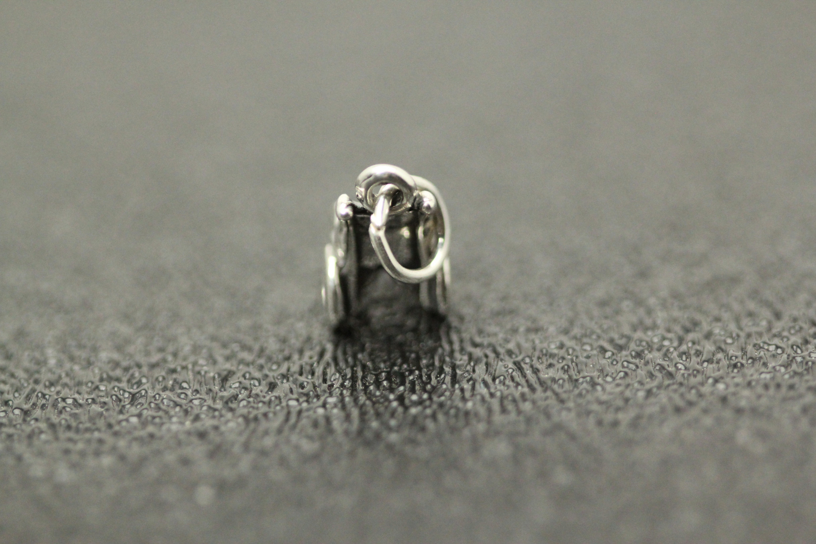 925 Sterling Silver 3D Wheelchair Charm/Pendant 1.5 Grams (PEN9300)