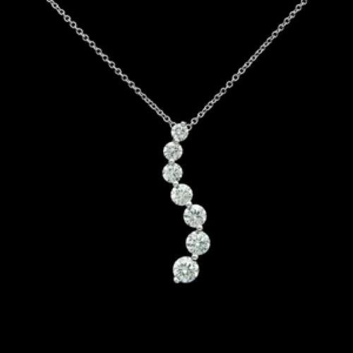 2.50ct Round Created Diamond Pendant 14k White Gold Plated 18″ Chain Necklace