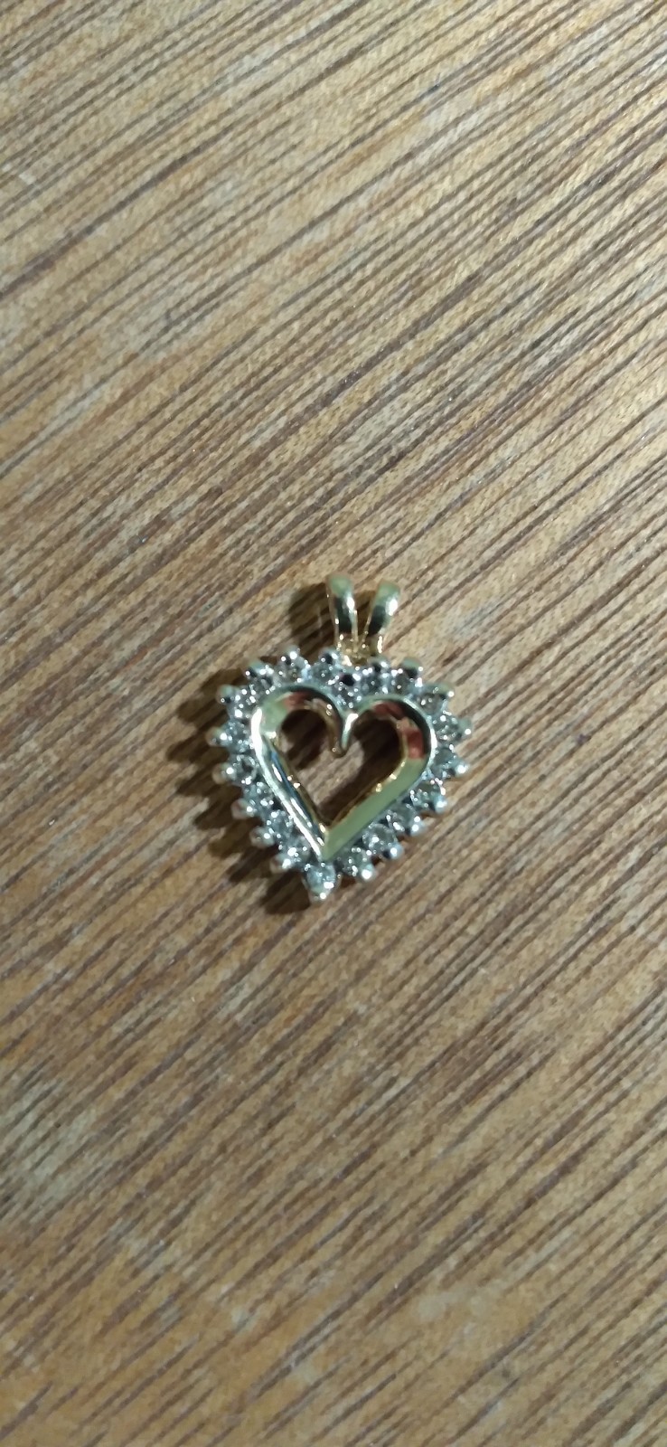 Vintage 10k Yellow Gold 20 Melee Diamond Heart Charm 2 Grams 😘 Sweetheart 😚