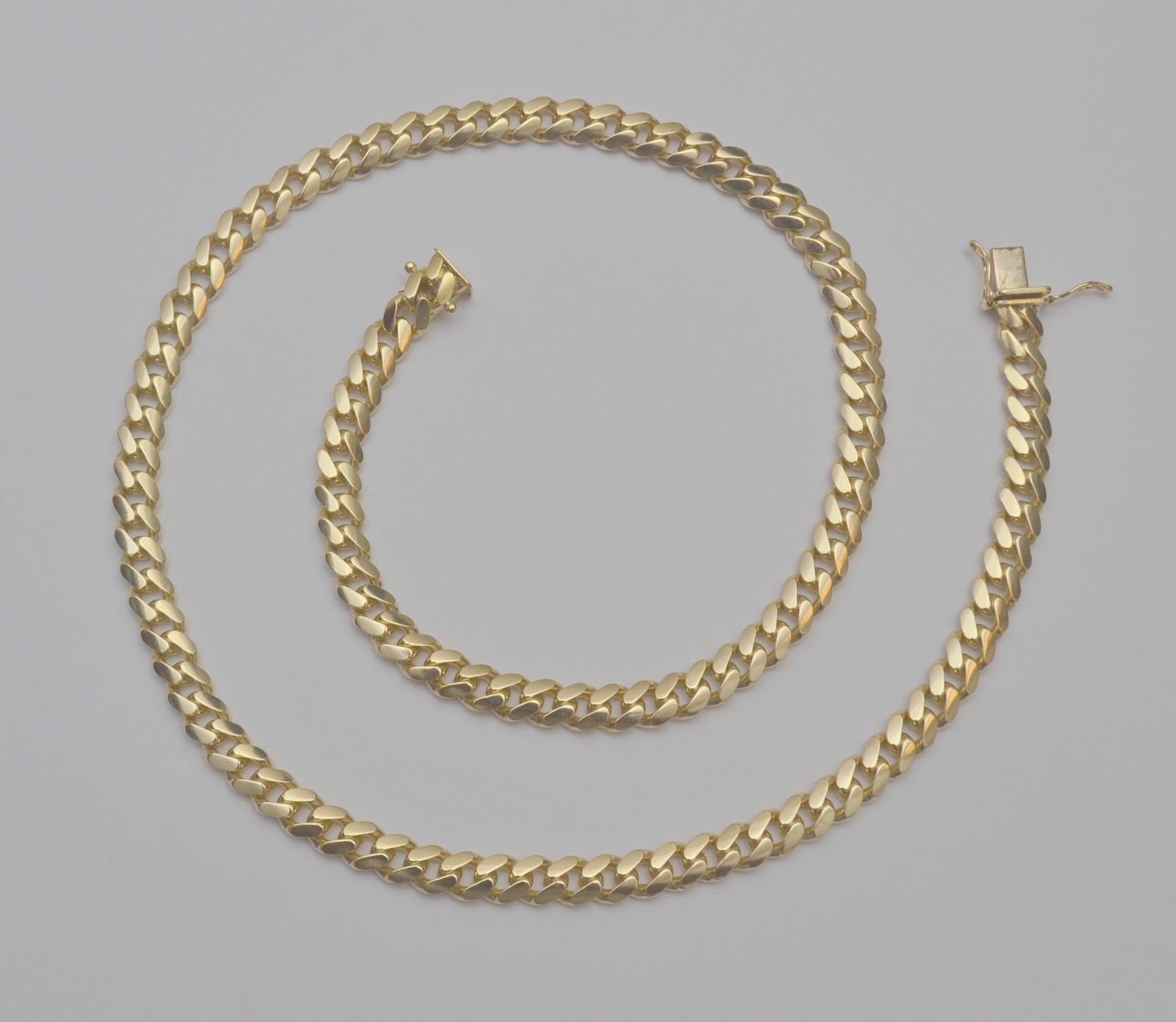 10K Yellow Gold Miami Cuban Link Chain 7.0mm 21 in 62.8g C7