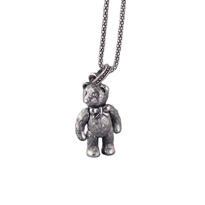 1PC S925 Sterling Silver ARTICULATED Pendant Movable Legs Heavy Charm 17g
