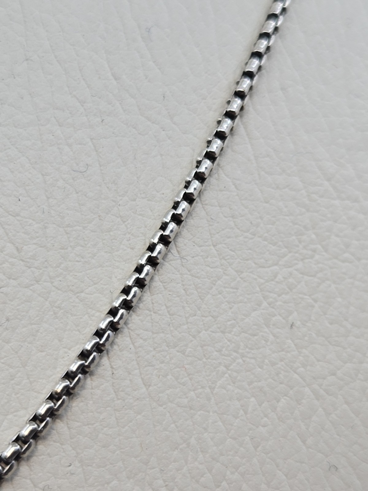 David Yurman Box Chain, 2.5mm , Sterling Silver, 16 Inch, Mint