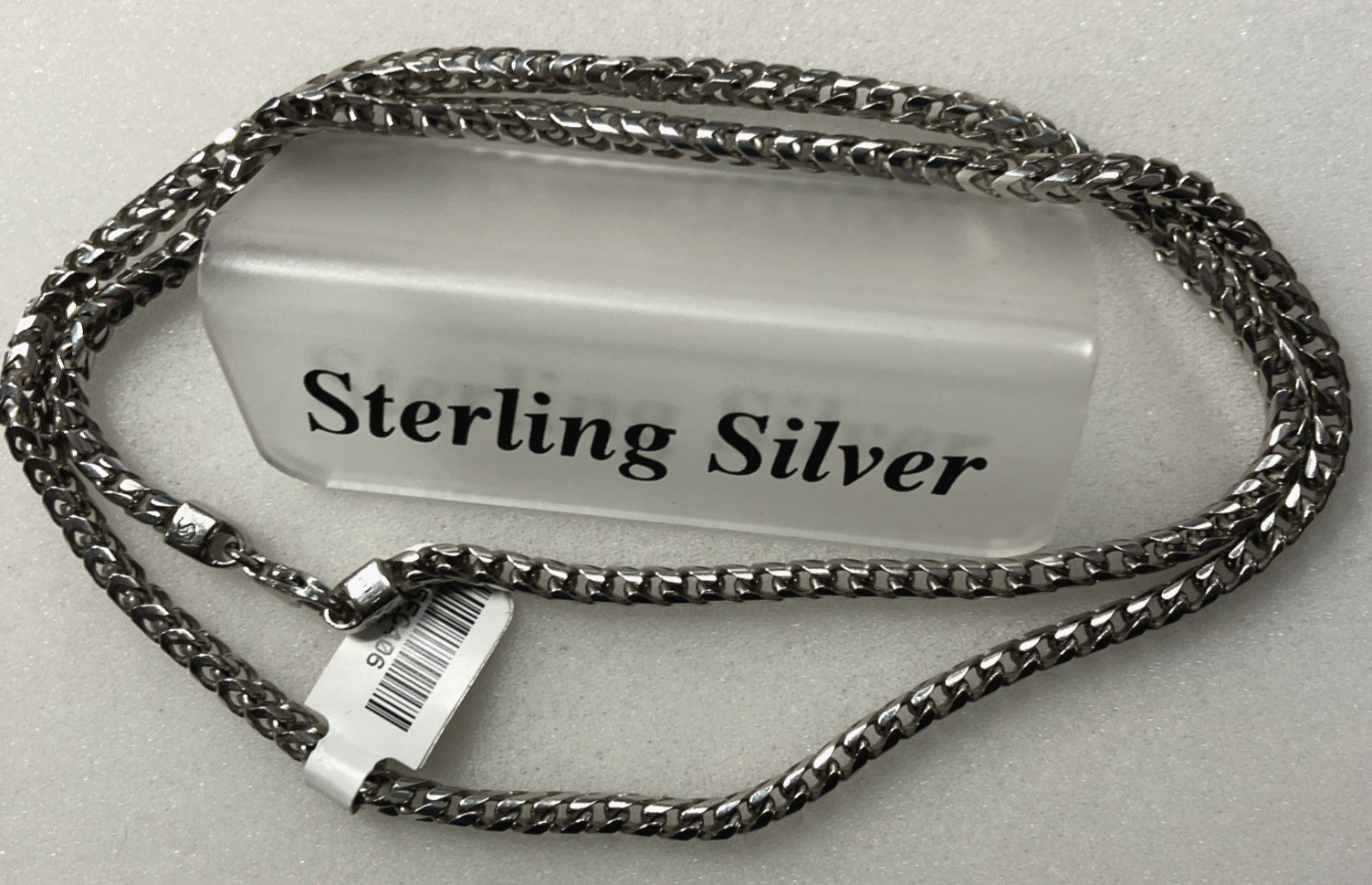 925 Sterling Silver Italy Solid Franco Chain Heavy 40.7grams 4mm 24” New w/ Tag