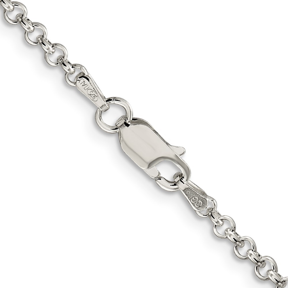 Sterling Silver 2.5mm Rolo Chain Necklace