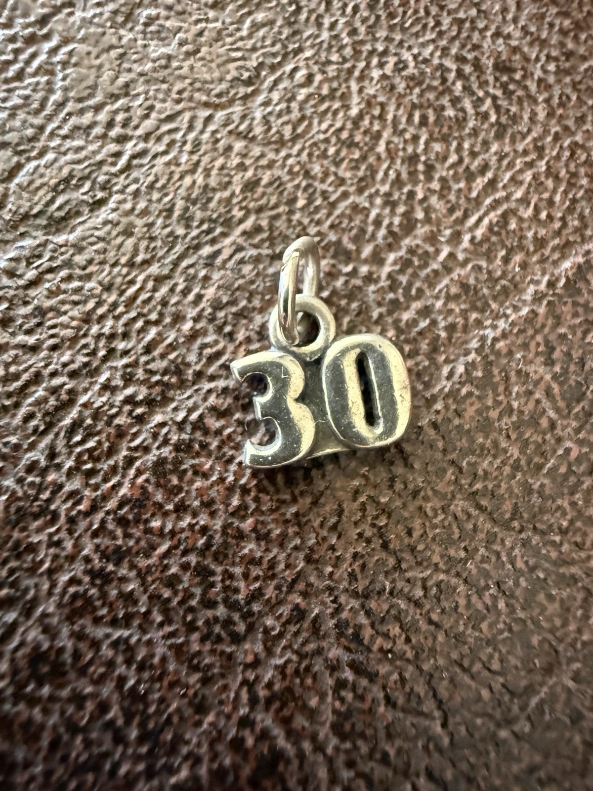 30th Birthday Anniversary 925 Sterling Silver Charm Pendant