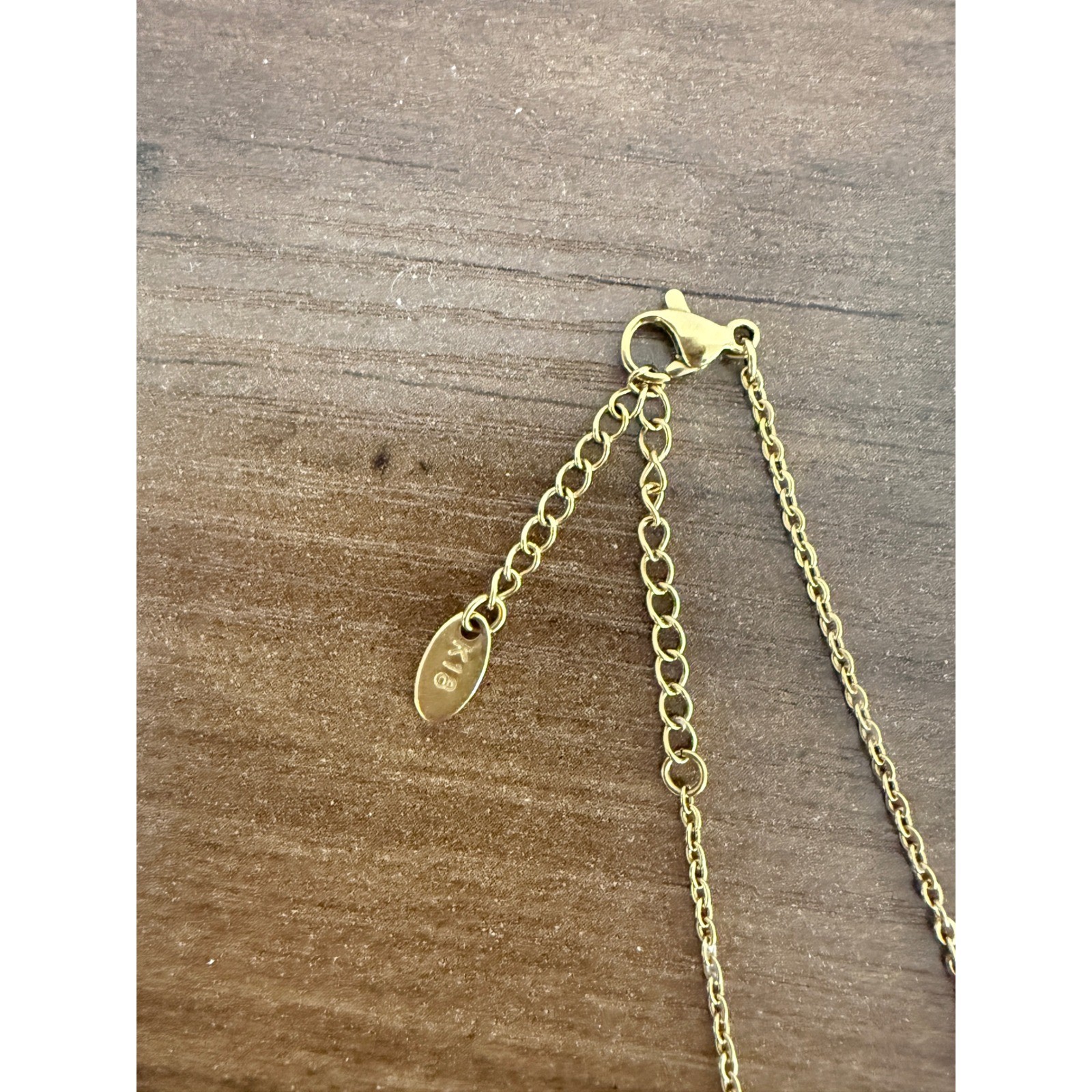K18 Gold Chain Necklace Dainty Minimalist Adjustable Link Layering Women Jewelry