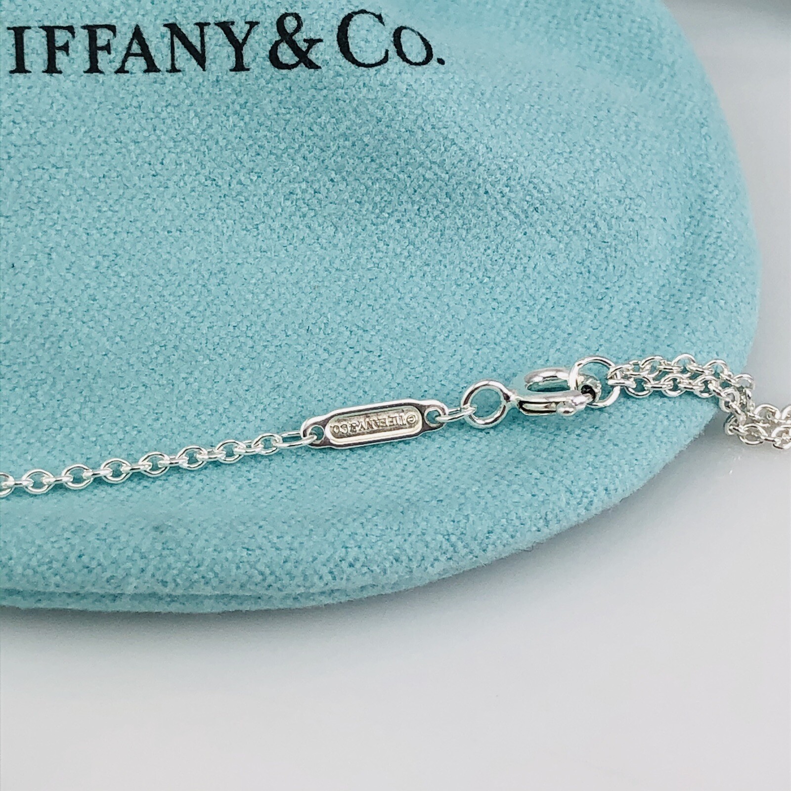 Tiffany & Co Mixed Bead Chain 28″ to 32″ in Sterling Silver Adjustable Necklace